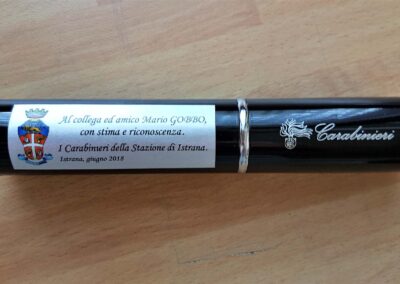 stampa dedica e logo a colori su astuccio portapenna