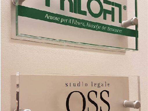 Targhe in plexiglass