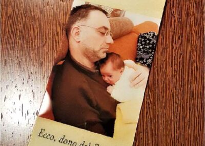 segnalibri in pvc sottile trasparente con immagine personalizzata retrostampata e dedica frontale in rilievo