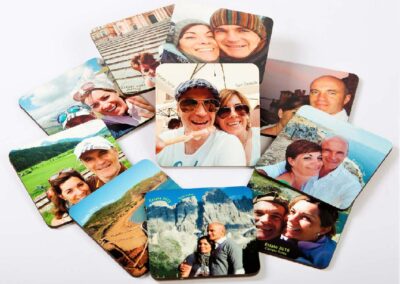 sottobicchieri in sughero con stampa personalizzata, confezione da 10 pezzi